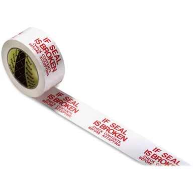 Scotch Preprinted Message Seal Broken Tape - 1.88" Width X 109.36 Yd Length - 3" Core - Pre-printed - 36 / Carton - White (3771ct)