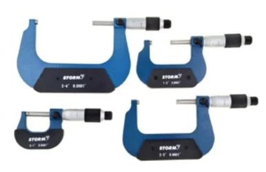 Central Tools 3M114-00 4pc Outside Micrometer Set