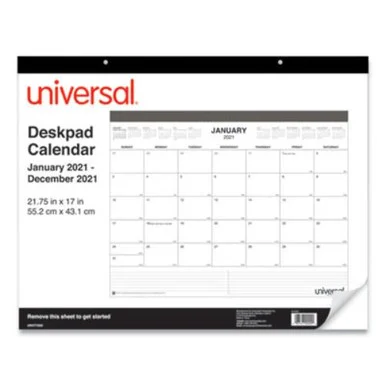 Universal Office Products 71002 Desk Pad Calendar, 22 X 17, 2022