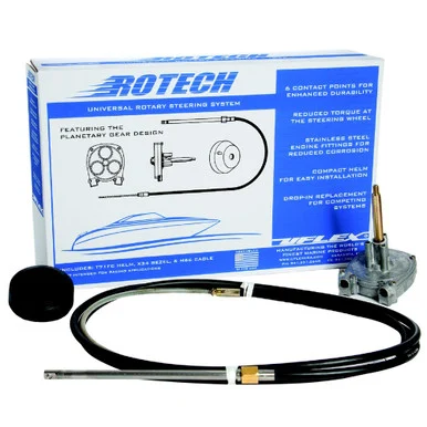 Uflex Usa ROTECH09FC Uflex Rotech 9' Rotary Steering Package - Cable, Bezel, Helm