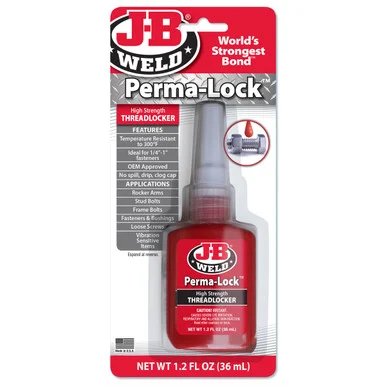 J B Weld 27136 J-b Weld 27136 Perma-lock High Strength Threadlocker - Red - 36 Ml.