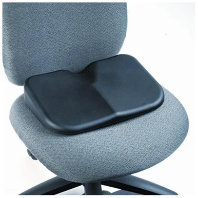 Safco Softspot Seat Cusion - Non-abrasive, Anti-static, Washable - 15.5" X 10" X 3" - Black (7152BL)