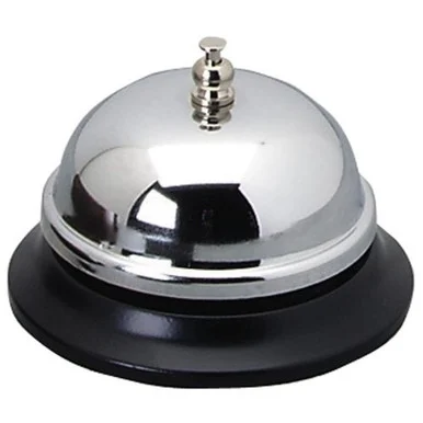 Sparco Call Bell - 2.75" Diameter - Nickel Plated - , Chromed - Steel - Silver Color (SPR01583)