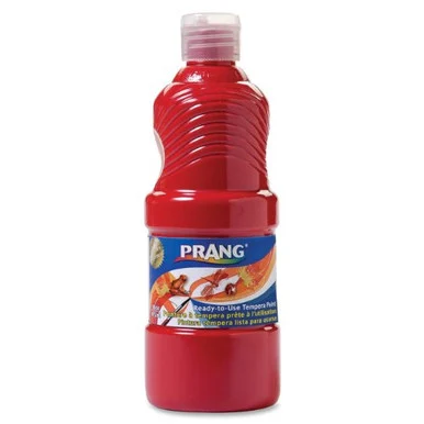 Dixon Prang Liquid Tempera Paint - 16 Oz - 1each - Red (DIX21601)