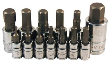 Atd Tools ATD-13785 Metric Hex Bit Socket Set, 13 Pc.