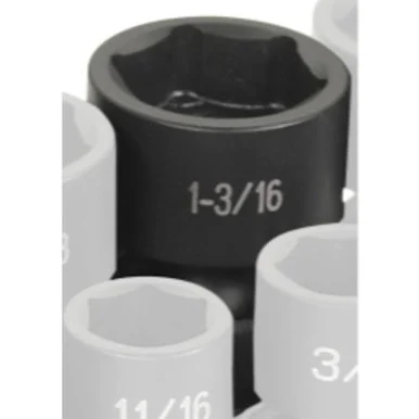 Grey Pneumatic 2038U 1/2" Drive Fractional Universal Impact Socket 1-3/16
