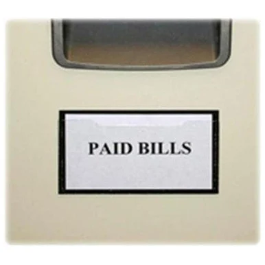 Tatco Magnetic Label Holder - 2.5" X 4.4" - Vinyl - 10 / Pack - White (TCO29011)