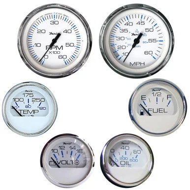 Faria Beede Instruments KTF001 Faria Chesapeake White Ss Boxed Set - Inboard Motors