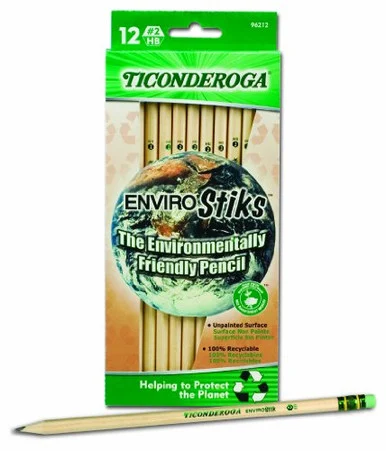 Ticonderoga Envirostik Wood Pencil - #2 Pencil Grade - Black Lead - 12 / Dozen (DIX96212)
