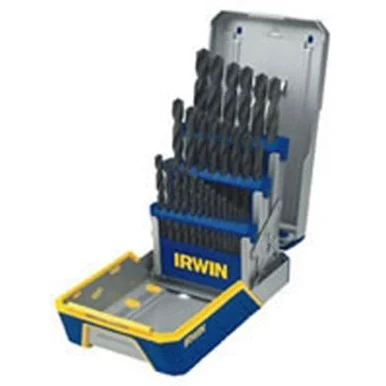 Irwin Industrial 3018004 29 Piece Black Oxide Metal Index Drill Bit Set - Hanson