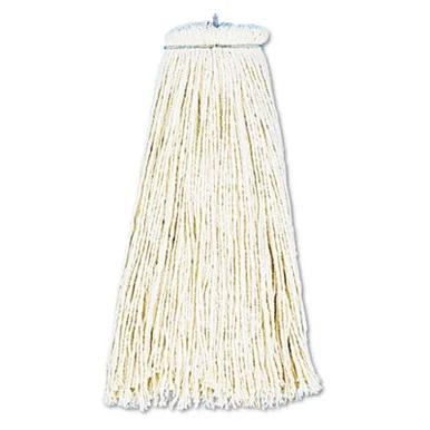 Boardwalk BWK716CCT Cut-end Lie-flat Wet Mop Head, Cotton, 16oz, White, 12/carton