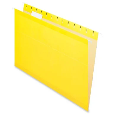 Esselte Hanging Folder - Legal - 8.50" X 14" - 1/5 Tab Cut - Yellow - 25 / Box (415315YEL)
