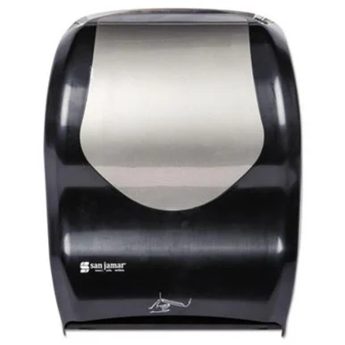 San Jamar T1470BKSS Smart System With Iq Sensor Towel Dispenser, 16 1/2 X 9 3/4 X 12, Black/silver