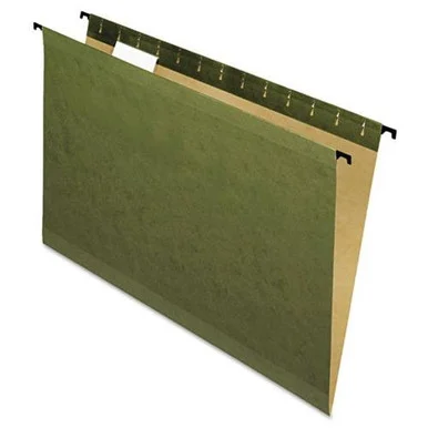 Pendaflex Surehook Reinforced Hanging Folder - Legal - 8.50" X 14" - 1/5 Tab Cut - Green - 20 / Box (ESS615315)