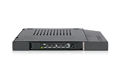 Icy Dock ToughArmor MB411SPO-1B Drive Bay Adapter for 5.25 - Serial ATA/600 Host Interface Internal - Black"