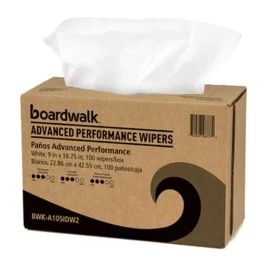 Boardwalk BWKA105IDW2 Advanced Performance Wipers, White, 9x16 3/4, 10 Pack Dispensers Of 100, 1000/ct