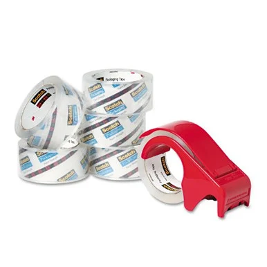 Scotch Premium Performance Packaging Tape With Handheld Dispenser - 1.88" Width X 54.67 Yd Length - 3" Core - Dispenser Yes - 6 / Pack - Clear (38506BD)