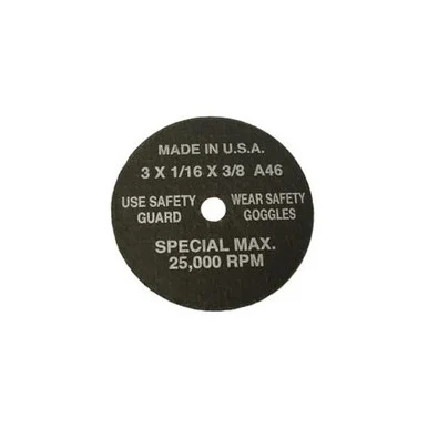 Sg Tool Aid 94860 3" X 1/16" X 3/8" Cutoff Wheel 5 Per Package