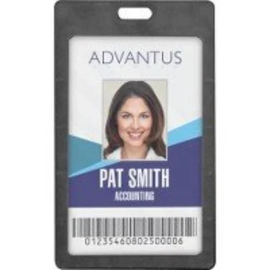 Advantus Vertical Rigid ID Badge Holder (avt-97068)