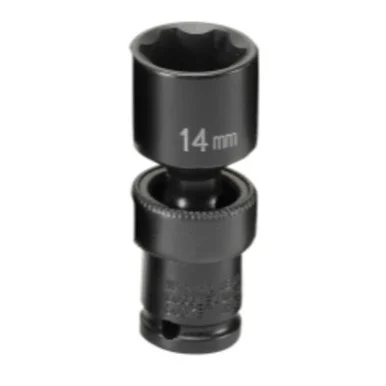 Grey Pneumatic 914UMS 1/4" Surface Drive X 14mm Standard Universal Socket 914UMS_45