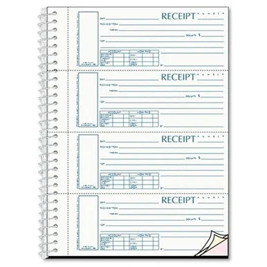 Rediform 3-part Wirebound Money Receipt Book - Wire Bound - 3 Part - Carbonless - 2.75" X 7" Form Size - 120set (s16444wcl)