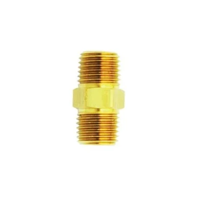 Milton Industries S-646 Male Hex Nipple Brass Fitting - 2 Pack