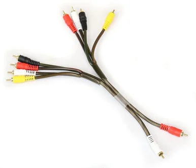 Deejay LED TBH2RCAMTO8RCAM Single Rca To Four Rca Output Male To Male