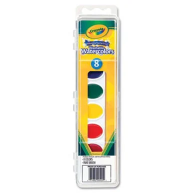 Crayola Washable Watercolor Set - 2.90 Oz - 8/set - Assorted (530525)