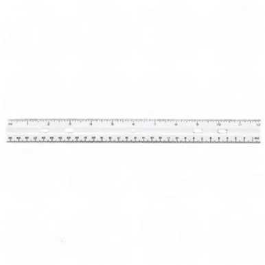 Sparco Spr-01488 Standard Ruler - 12" Length 1.33" Width - 1/16 Graduations - Metric, Imperial Measuring System - Plastic - 1 Each - Clear (spr01488)