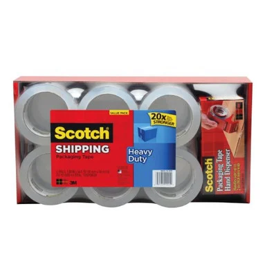 Scotch Packaging Tape With Handheld Dispenser - 1.88" Width X 54.68 Yd Length - 3" Core - Dispenser Yes - 12 / Pack - Clear (385012BD)