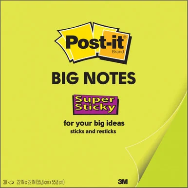 Post-it® Super Sticky Big Notes (bn11g)