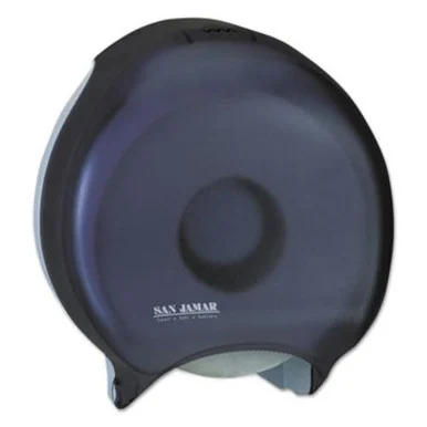 San Jamar SANR6000TBK Single 12" Jbt Bath Tissue Dispenser, 1 Roll, 12 9/10x5 5/8x14 7/8, Black Pearl