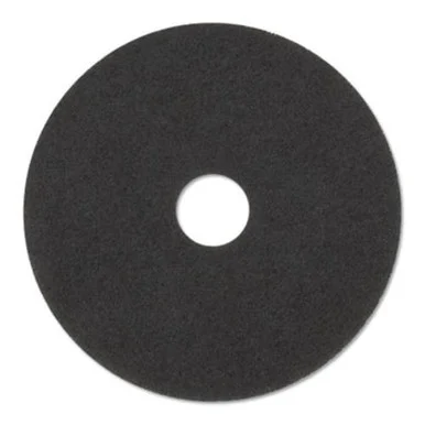 3m 7200 Stripper Floor Pads 7200, 14" Diameter, Black, 5/carton
