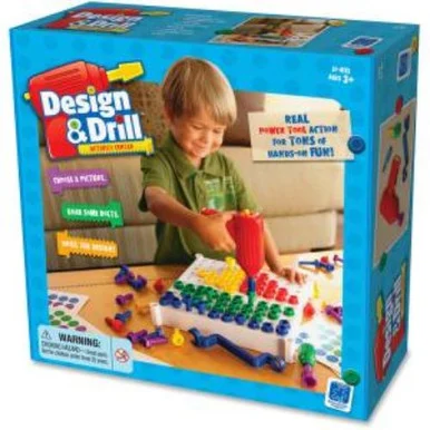 Educational Insights 4112 Design & Drill Activity Center Construction Set - Theme/subject: Learning - Skill Learning: Imagination, Creativity, Motor Skills, Color Matching, Skill Drill (eii-4112)