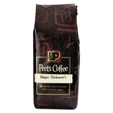 Peets Coffee and Tea 501677 Bulk Coffee, Major Dickason's Blend, Ground, 1 Lb Bag