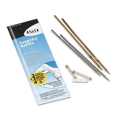 Pm Aluminum Counter Pen Refill - Medium Point - Black - 2 / Pack (PMC05073)