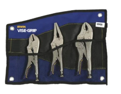 Hanson IRHT82591 3 Piece Fast Release Locking Pliers Set