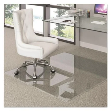 Deflecto CMG70434450 Premium Glass All Day Use Chair Mat - All Floor Types, 44 X 50, Rectangular, Clear