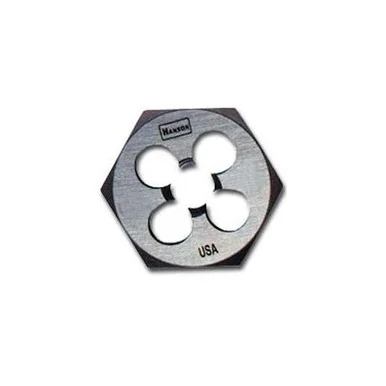 Hanson 9332 High Carbon Steel Hexagon 1" Across Flat Die 12-24 Nc