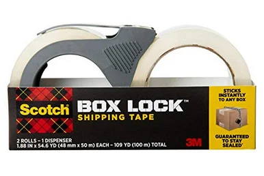 Scotch Box Lock Dispenser Packaging Tape (395021rd) - 3m