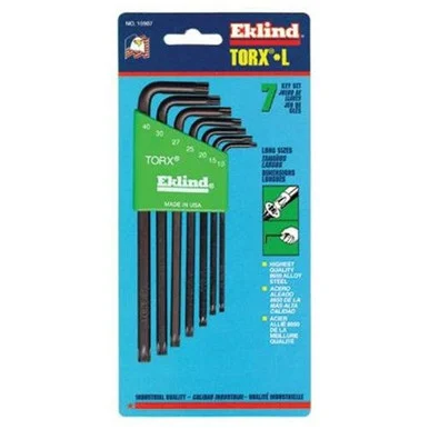 Eklind Tool Company 10907 Torx Key Set 7 Pc Long T10-t40