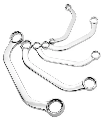 Sunex Tools 5 Pc. Fully Polished Metric Half Moon Double Box Wrench Set 9935M