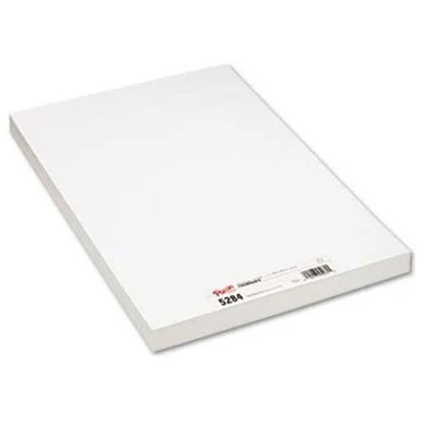 Pacon Medium White Tag Board - 18" X 12" - White (5284)