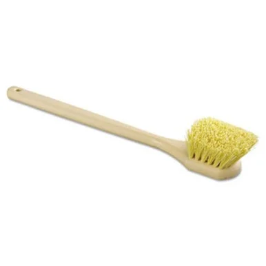 Boardwalk 4320 Utility Brush, Polypropylene Fill, 20" Long, Tan Handle
