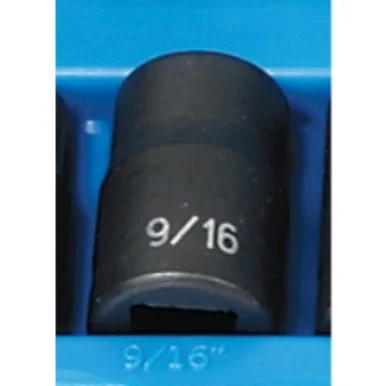 Grey Pneumatic 2118R 1/2" Drive 12 Point Fractional Impact Socket 9/16