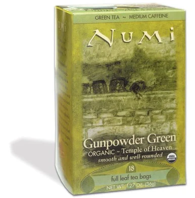Numi Temple Of Heaven Tea - Green Tea - Gunpowder Green - 18 / Box (NUM10109)