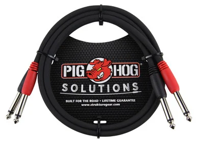 Pig Hog PD21403 3ft 1/4-1/4 Dual Cable