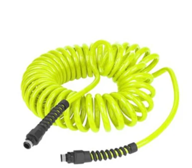 Legacy Manufacturing LP1425AFZ Flexzilla Polyurethane Recoil Hose, 1/4" X 25', 1/4" Mnpt Fittings