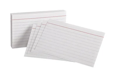 Oxford Ruled Heavyweight Index Cards - Front Ruling Surface - Ruled - 3" X 5" - White Paper - 100 / Pack (oxf-63500)