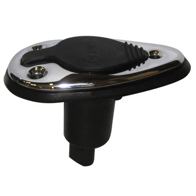 Perko 1048P00DP Threaded Collar Pole Light Mounting Base - 2 Pin - Chrome Plated